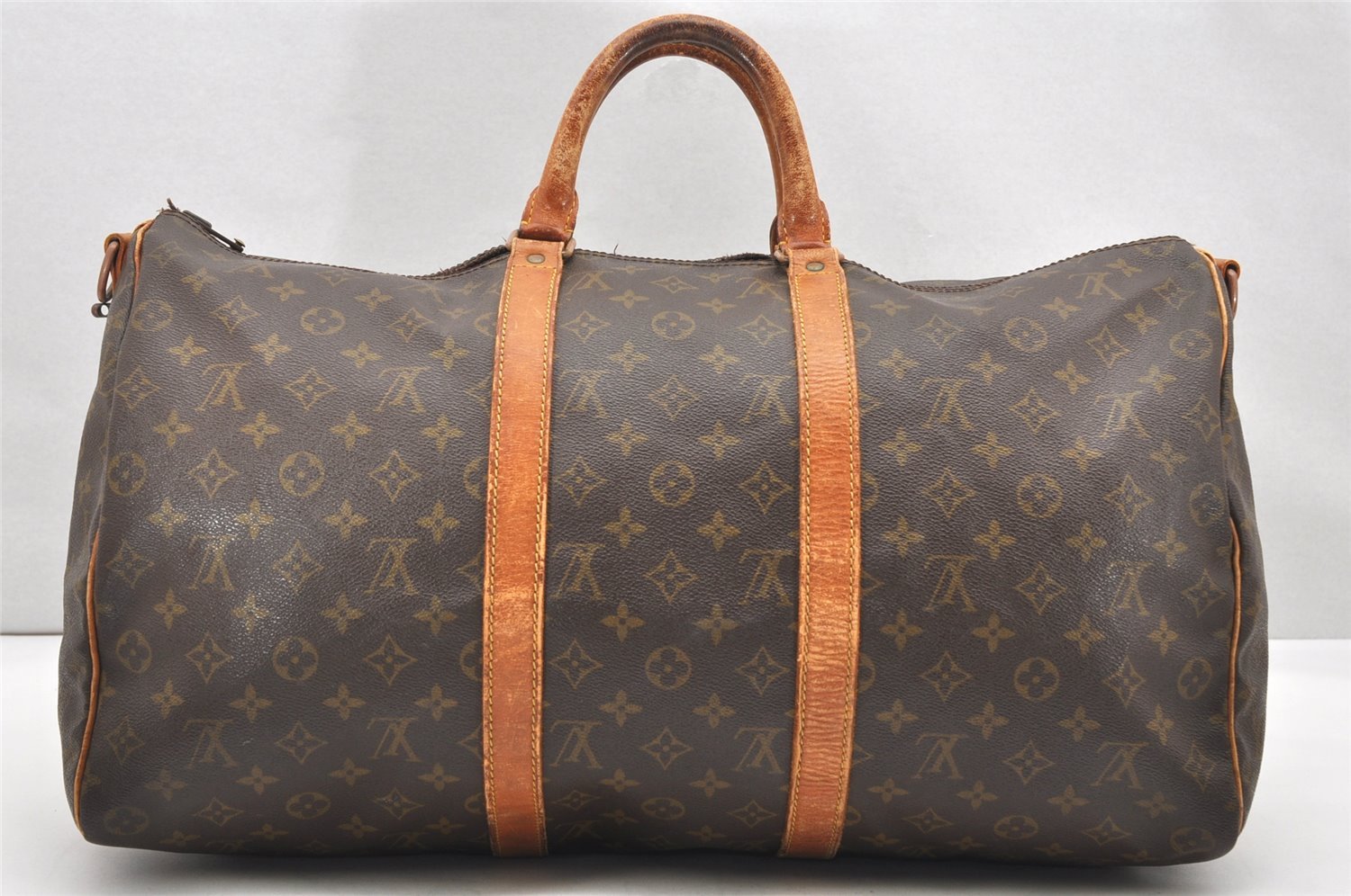 Auth Louis Vuitton Monogram Keepall Bandouliere 50 Boston Bag Old Model LV 7601K