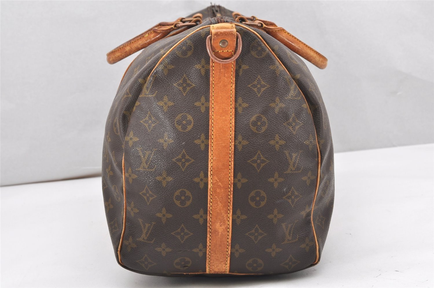 Auth Louis Vuitton Monogram Keepall Bandouliere 50 Boston Bag Old Model LV 7601K