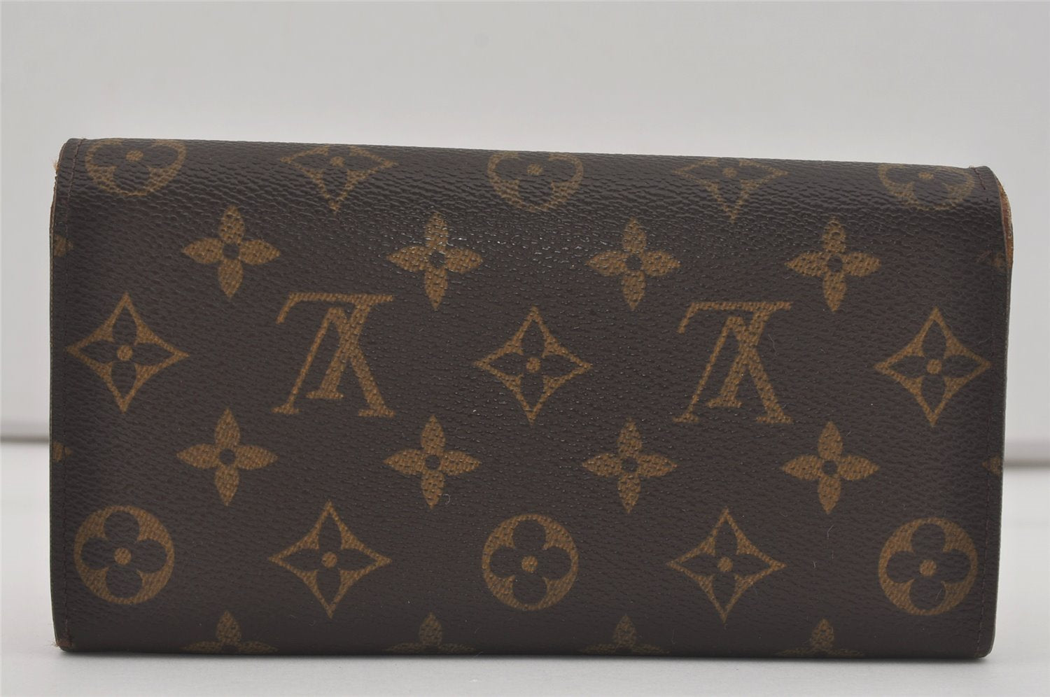 Authentic Louis Vuitton Monogram Portefeuille Sarah Purse Wallet M61734 LV 7602I