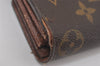 Authentic Louis Vuitton Monogram Portefeuille Sarah Purse Wallet M61734 LV 7602I