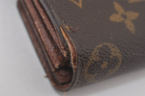 Authentic Louis Vuitton Monogram Portefeuille Sarah Purse Wallet M61734 LV 7602I