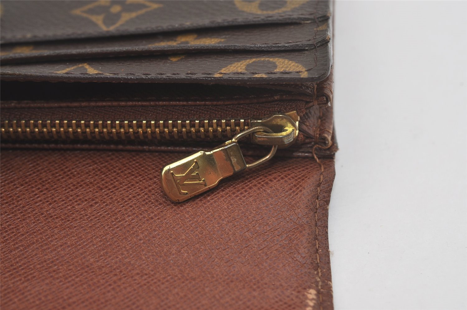 Authentic Louis Vuitton Monogram Portefeuille Sarah Purse Wallet M61734 LV 7602I