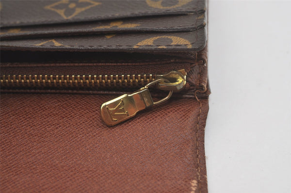 Authentic Louis Vuitton Monogram Portefeuille Sarah Purse Wallet M61734 LV 7602I