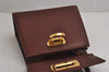 Authentic Salvatore Ferragamo Gancini Leather 2Way Shoulder Hand Bag Brown 7602J