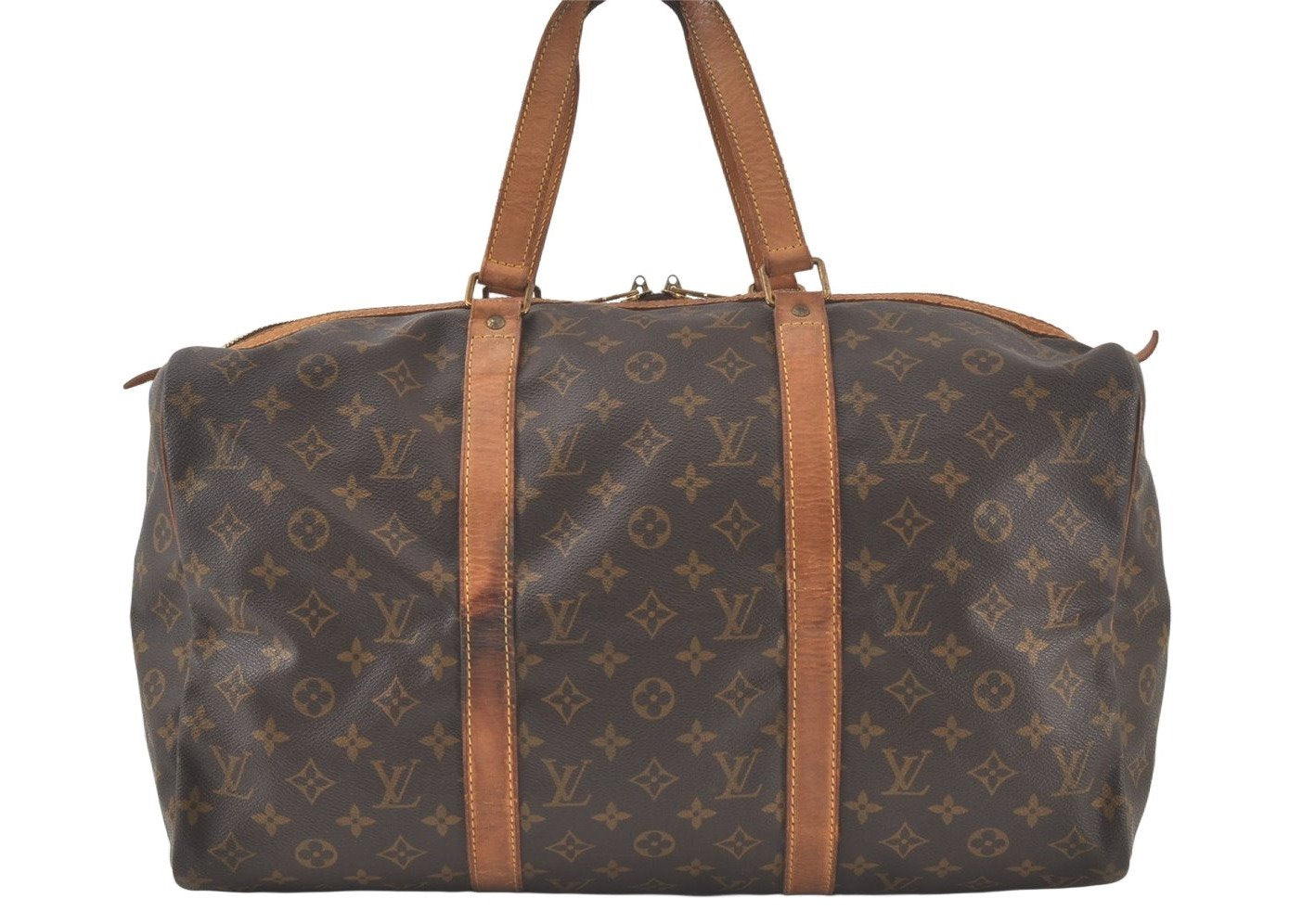 Authentic Louis Vuitton Monogram Sac Souple 45 Hand Boston Bag M41624 LV 7602K