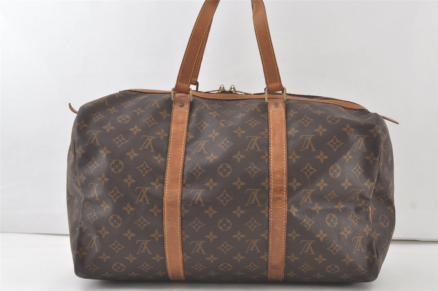 Authentic Louis Vuitton Monogram Sac Souple 45 Hand Boston Bag M41624 LV 7602K