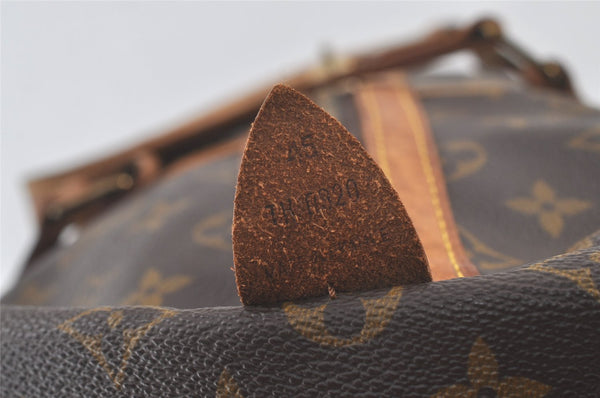 Authentic Louis Vuitton Monogram Sac Souple 45 Hand Boston Bag M41624 LV 7602K