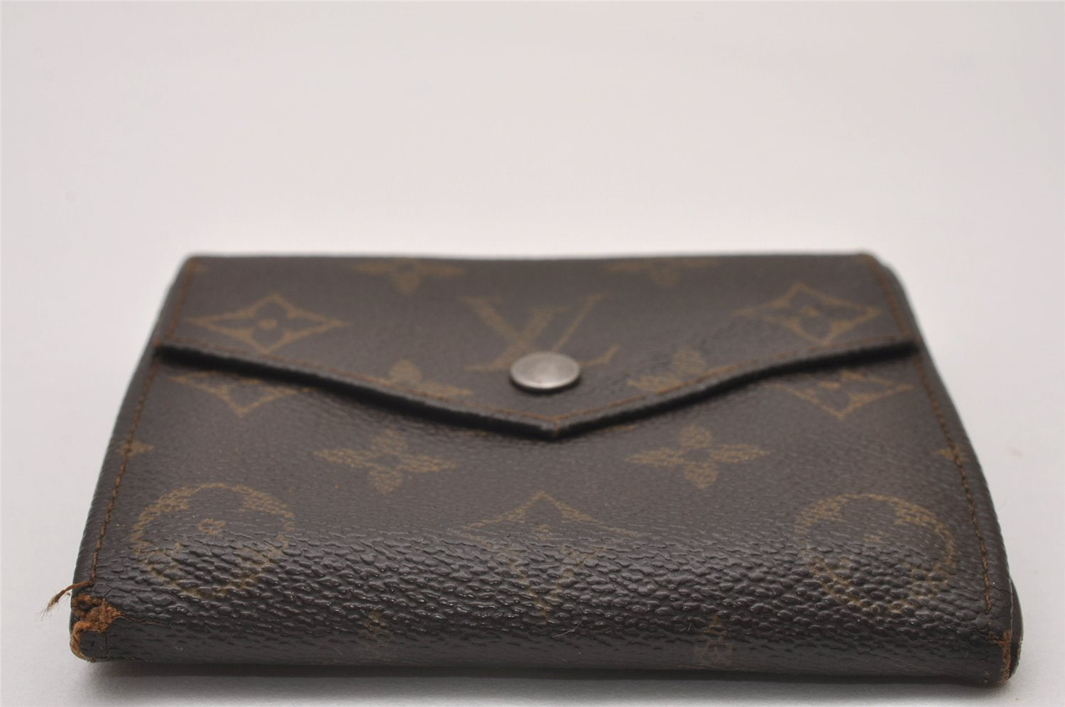 Authentic Louis Vuitton Monogram Porte Monnaie Billets Wallet Old Model LV 7603I