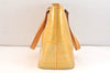 Authentic Louis Vuitton Vernis Houston Shoulder Hand Bag Yellow M91053 LV 7604K