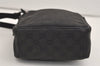 Authentic GUCCI Shoulder Cross Body Bag GG Canvas Leather 03136 Black 7605J