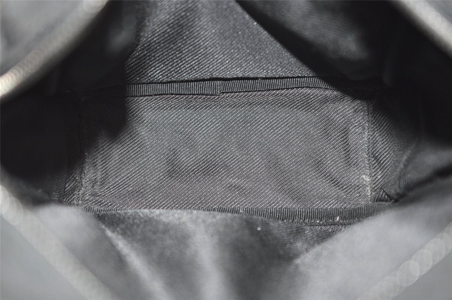 Authentic GUCCI Shoulder Cross Body Bag GG Canvas Leather 03136 Black 7605J