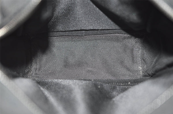 Authentic GUCCI Shoulder Cross Body Bag GG Canvas Leather 03136 Black 7605J