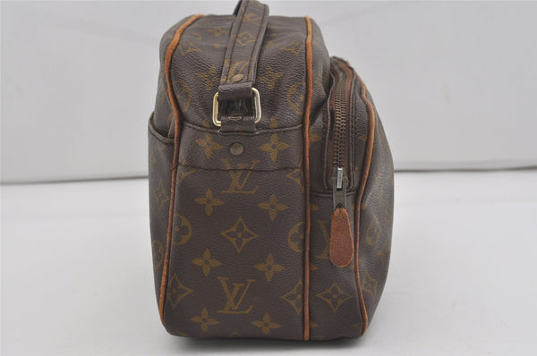 Authentic Louis Vuitton Monogram Nile Shoulder Cross Body Bag Old Model LV 7606I