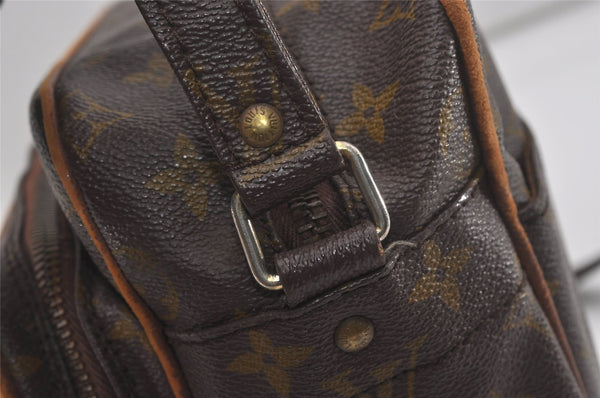 Authentic Louis Vuitton Monogram Nile Shoulder Cross Body Bag Old Model LV 7606I