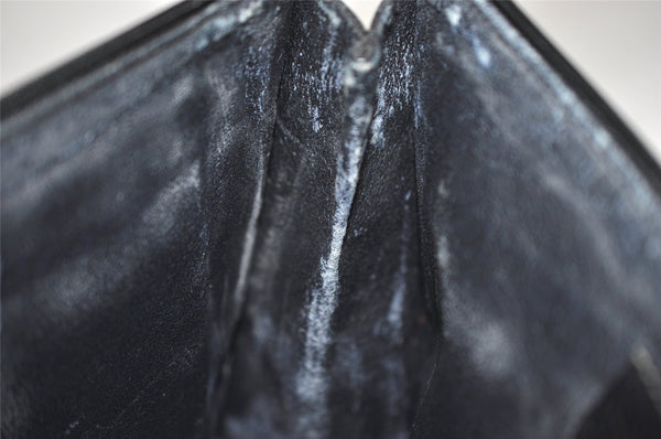 Authentic GUCCI Vintage Clutch Hand Bag Purse GG PVC Leather Black 7606J