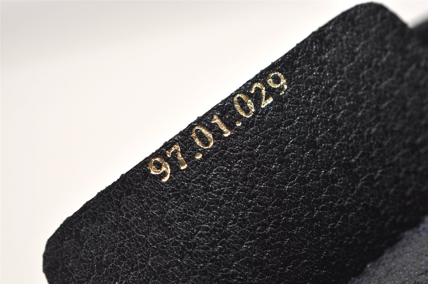 Authentic GUCCI Vintage Clutch Hand Bag Purse GG PVC Leather Black 7606J