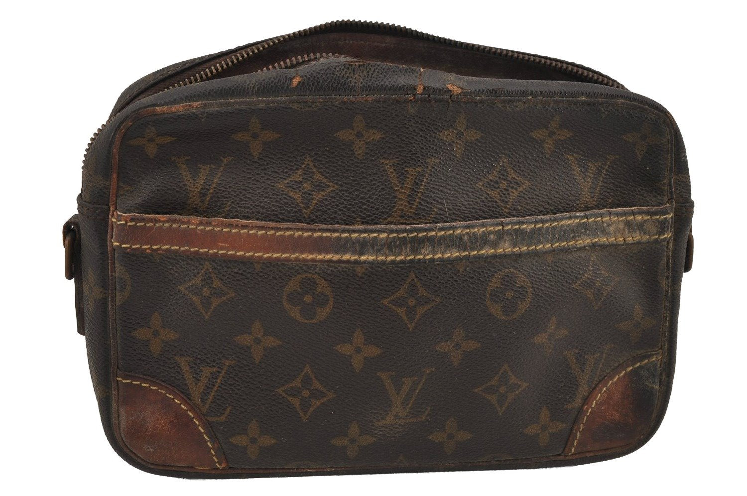 Authentic Louis Vuitton Monogram Trocadero 23 Shoulder Bag M51276 LV Junk 7607J