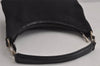 Authentic GUCCI Vintage Shoulder Hand Bag Purse Nylon Leather Black 7609J