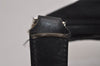 Authentic GUCCI Vintage Shoulder Hand Bag Purse Nylon Leather Black 7609J