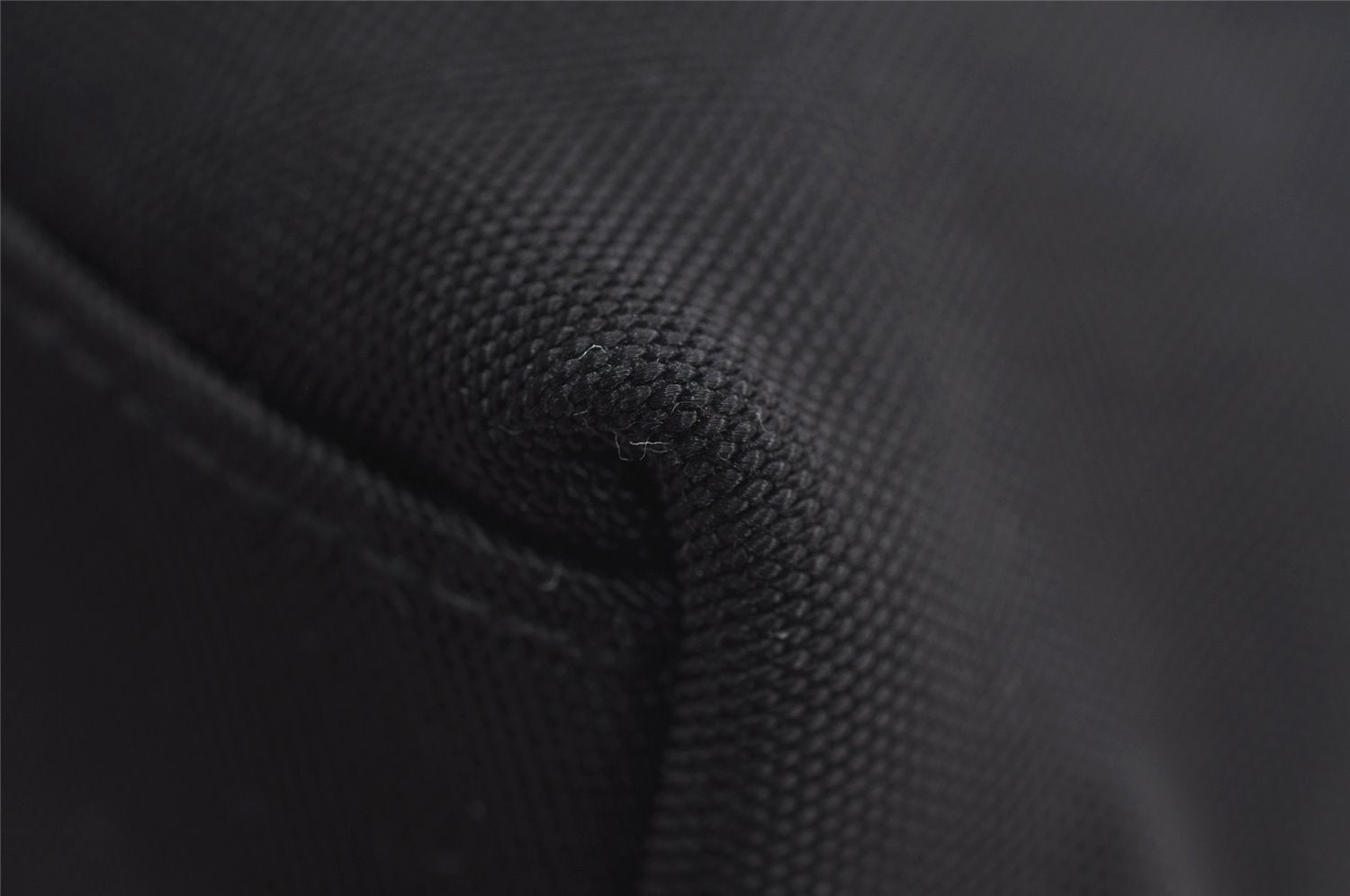 Authentic GUCCI Vintage Shoulder Hand Bag Purse Nylon Leather Black 7609J