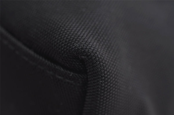 Authentic GUCCI Vintage Shoulder Hand Bag Purse Nylon Leather Black 7609J