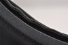 Authentic GUCCI Vintage Shoulder Hand Bag Purse Nylon Leather Black 7609J