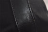 Authentic GUCCI Vintage Shoulder Hand Bag Purse Nylon Leather Black 7609J