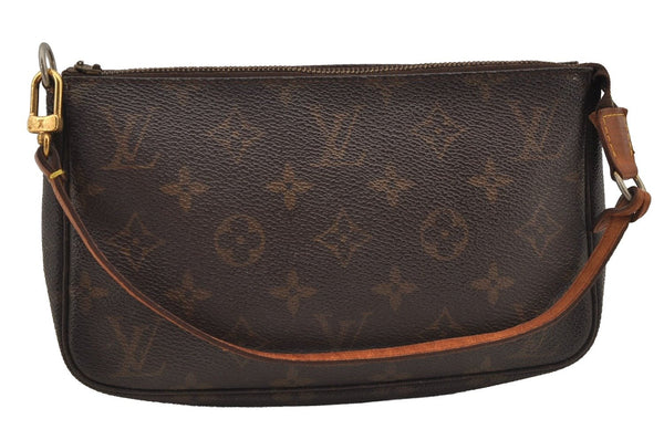 Authentic Louis Vuitton Monogram Pochette Accessoires Pouch M51980 Junk 7610J