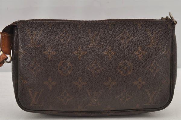 Authentic Louis Vuitton Monogram Pochette Accessoires Pouch M51980 Junk 7610J