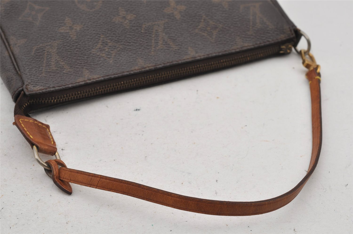 Authentic Louis Vuitton Monogram Pochette Accessoires Pouch M51980 Junk 7610J