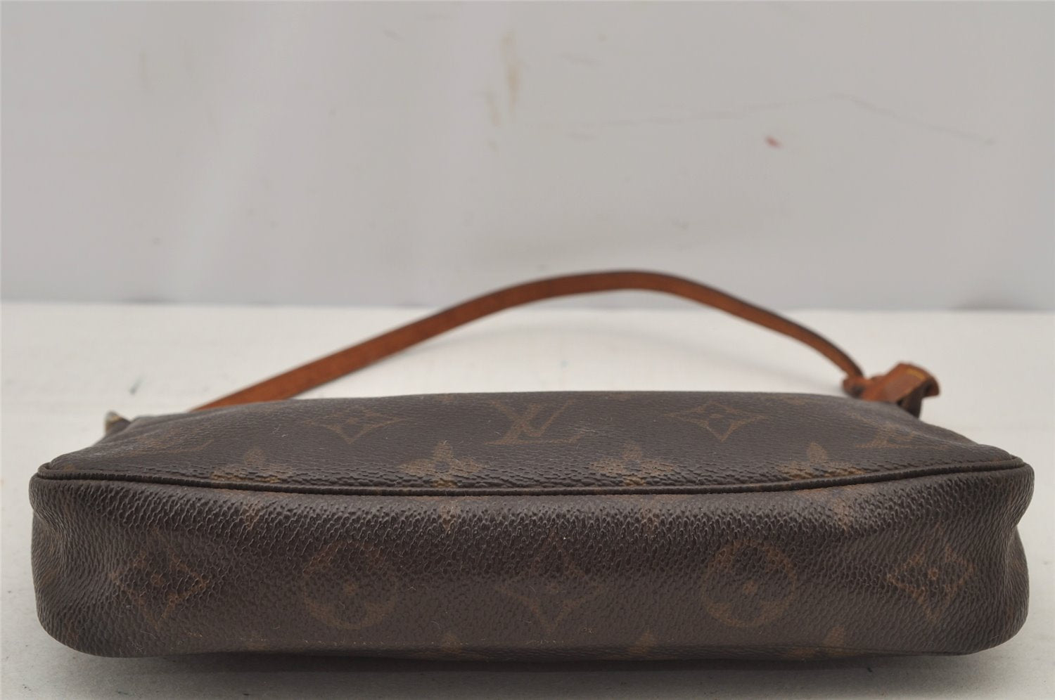 Authentic Louis Vuitton Monogram Pochette Accessoires Pouch M51980 Junk 7610J