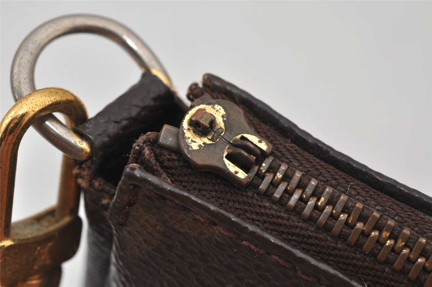 Authentic Louis Vuitton Monogram Pochette Accessoires Pouch M51980 Junk 7610J