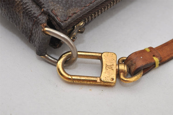 Authentic Louis Vuitton Monogram Pochette Accessoires Pouch M51980 Junk 7610J
