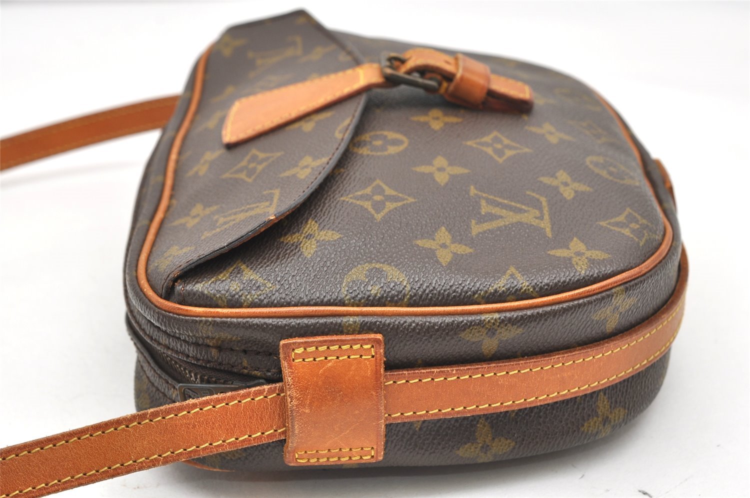 Auth Louis Vuitton Monogram Jeune Fille MM Shoulder Cross Bag Old Model LV 7610K