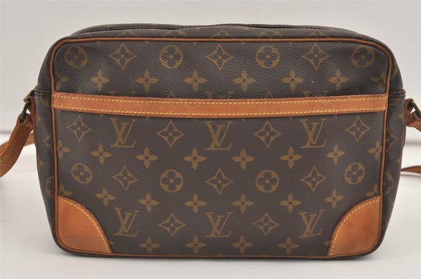 Authentic Louis Vuitton Monogram Trocadero 30 Shoulder Cross Bag M51272 LV 7611J