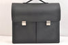 Authentic Louis Vuitton Taiga Serviette Kazan Briefcase Black M30802 LV 7611K