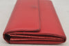 Auth Louis Vuitton Epi Pochette Porte Monnaie Credit Wallet Red M63577 LV 7612J