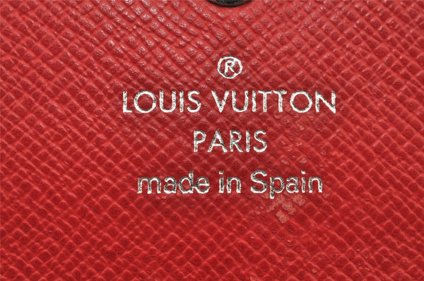 Auth Louis Vuitton Epi Pochette Porte Monnaie Credit Wallet Red M63577 LV 7612J