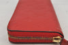 Authentic Louis Vuitton Empreinte Portefeuille Clemence Wallet M60169 Red 7613J