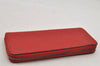 Authentic Louis Vuitton Empreinte Portefeuille Clemence Wallet M60169 Red 7613J