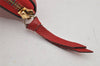 Authentic Louis Vuitton Empreinte Portefeuille Clemence Wallet M60169 Red 7613J