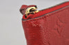 Authentic Louis Vuitton Empreinte Portefeuille Clemence Wallet M60169 Red 7613J