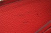 Authentic Louis Vuitton Empreinte Portefeuille Clemence Wallet M60169 Red 7613J