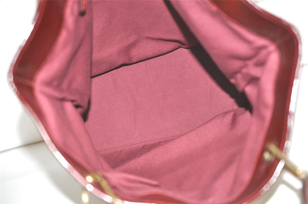 Authentic GUCCI Eclipse Shoulder Tote Bag GG Canvas Leather 120836 Brown 7615I