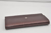 Auth Louis Vuitton Monogram Mat Porte Tresor International Wallet Wine Red 7617I