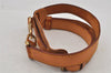 Authentic Louis Vuitton Leather Shoulder Strap Beige 35.6-42.7" LV 7618J