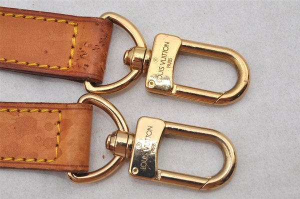 Authentic Louis Vuitton Leather Shoulder Strap Beige 35.6-42.7" LV 7618J