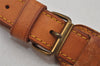 Authentic Louis Vuitton Leather Shoulder Strap Beige 35.6-42.7" LV 7618J