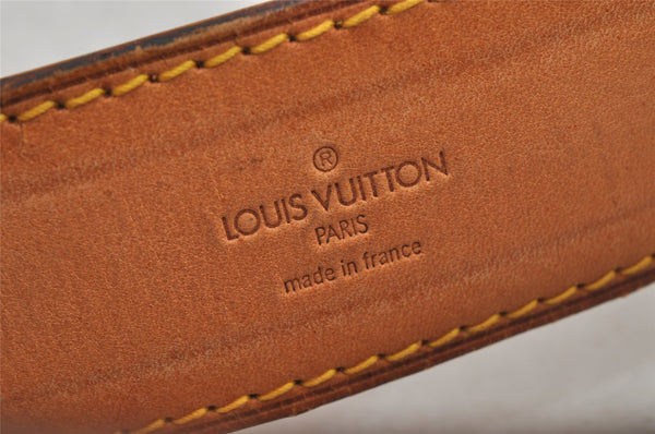 Authentic Louis Vuitton Leather Shoulder Strap Beige 35.6-42.7" LV 7618J