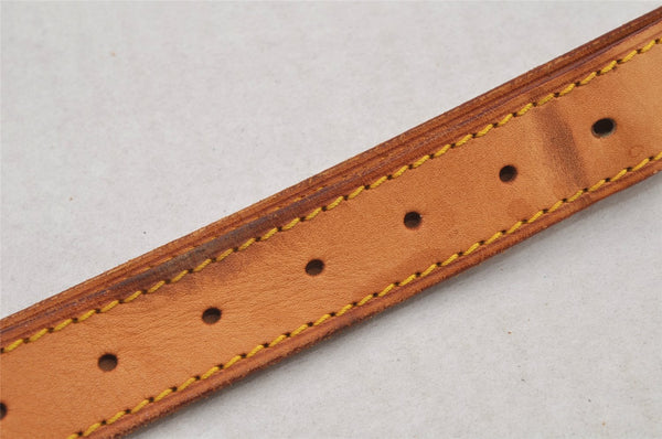 Authentic Louis Vuitton Leather Shoulder Strap Beige 35.6-42.7" LV 7618J
